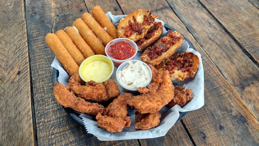 picture of hat trick appetizer platter
